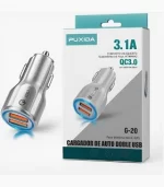 CARGADOR AUTO PUXIDA 3.1A TIPO C G-20 DOBLE USB